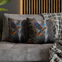 Waterfall Jungle Macaw Pillowcase