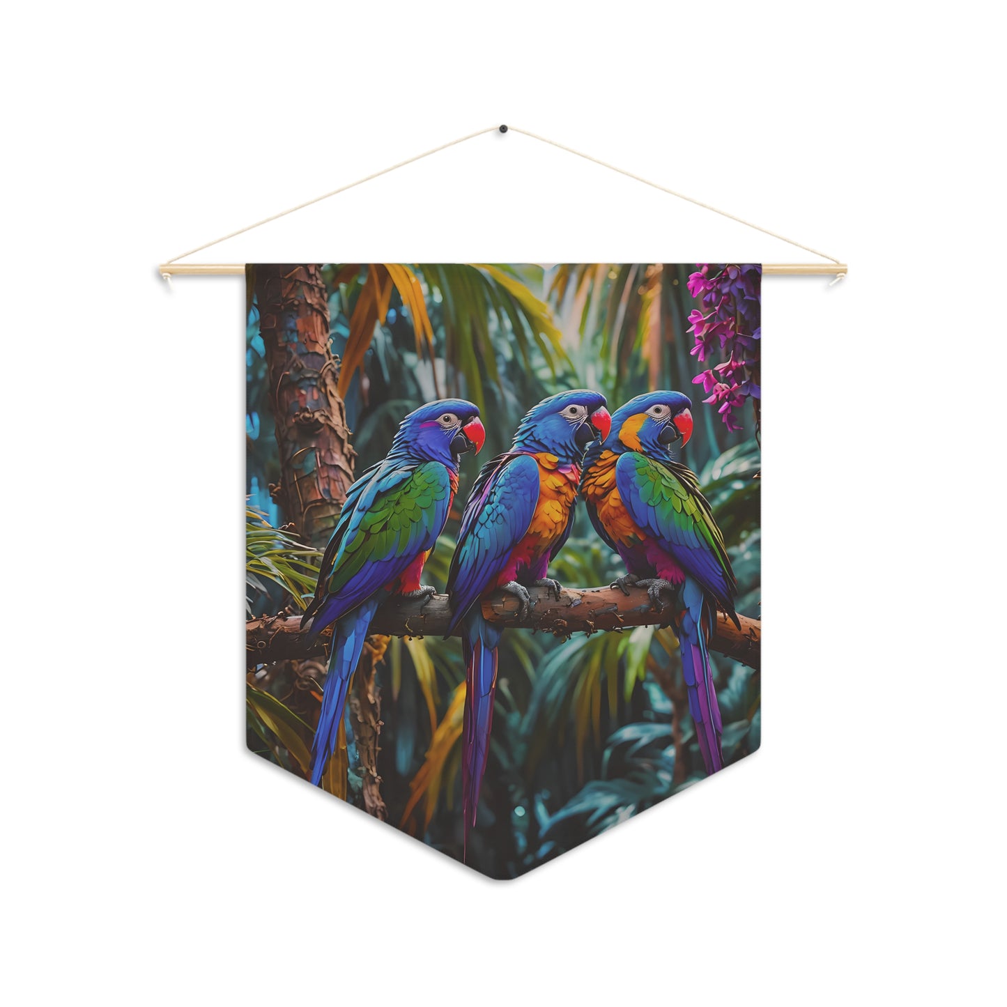 Rainforest Blue Macaws Wall Decor