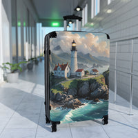 Seaside Lighthouse Cabin Suitcase