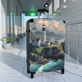Seaside Lighthouse Cabin Suitcase