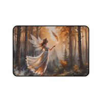 Enchanted Autumn Winged Fairy Desk Mat