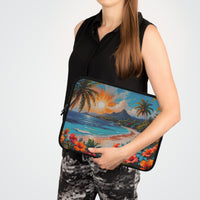 Vibrant Tropical Paradise Laptop Sleeve