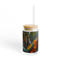 Tropical Macaw Sipper Glass