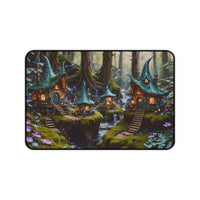 Enchanted Forest Village Desk Mat