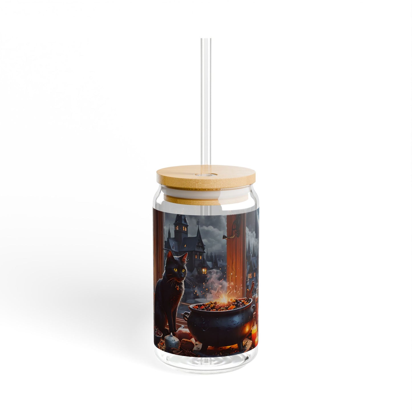 Witch’s Brew Black Cat Sipper Glass