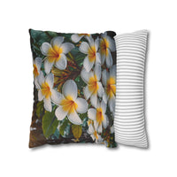 Plumeria Floral Decorative Pillowcase
