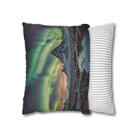 Aurora Mountain Decorative Pillowcase