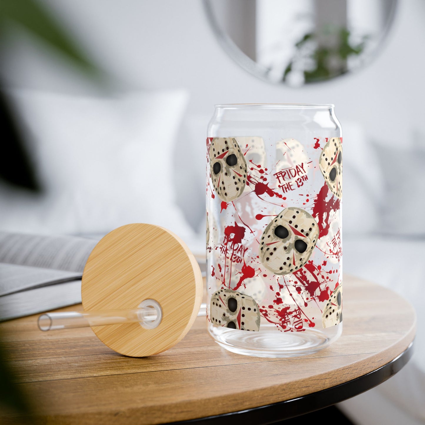 Horror Jason Blood-Splatter Sipper Glass