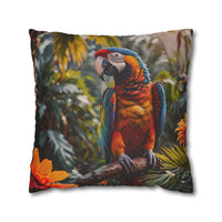 Tropical Macaw Decorative Pillowcase