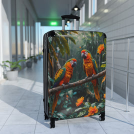 Tropical Parrot Cabin Suitcase