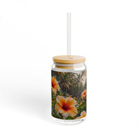 Wild Hibiscus Sipper Glass