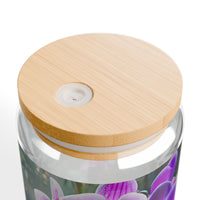 Wild Orchids & Butterfly Sipper Glass