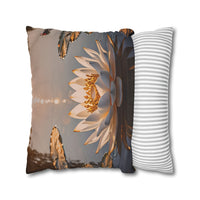 Lotus Waterlily Decorative Pillowcase