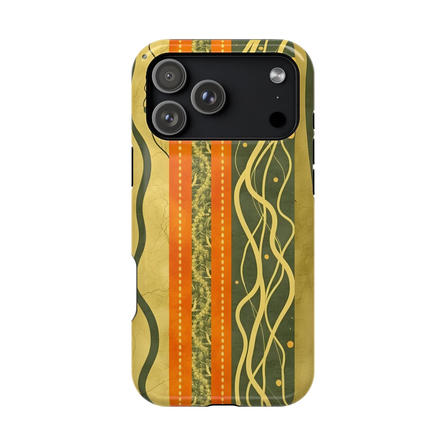 Autumn Colors Stripes Magnetic Phone Case