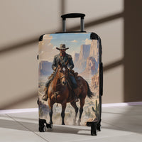 Old Western Travel Suitcase