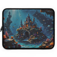Whimsical Underwater Castle Laptop Sleeve