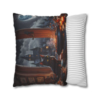 Black Cat Cauldron Pillow Cover