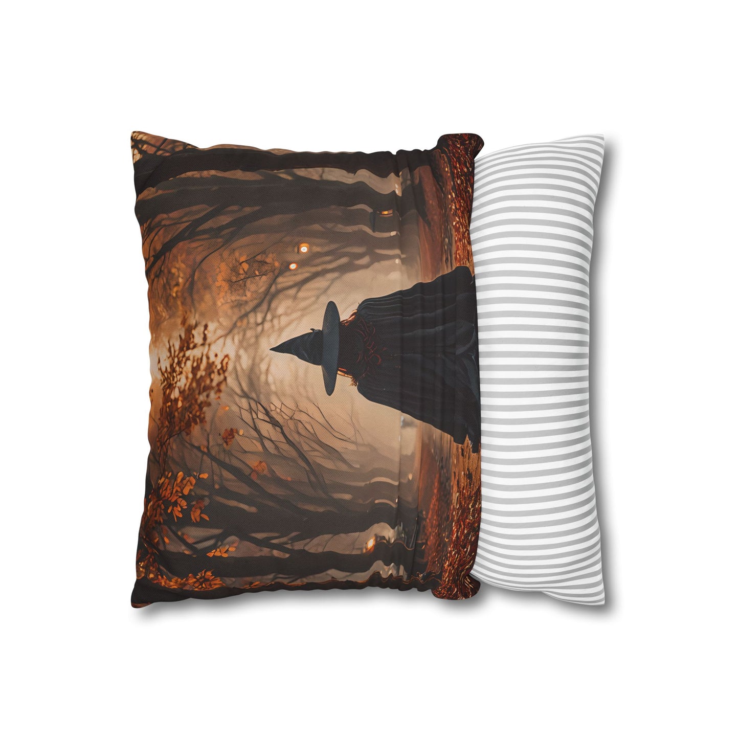 Witch in Autumn Forest Pillowcase