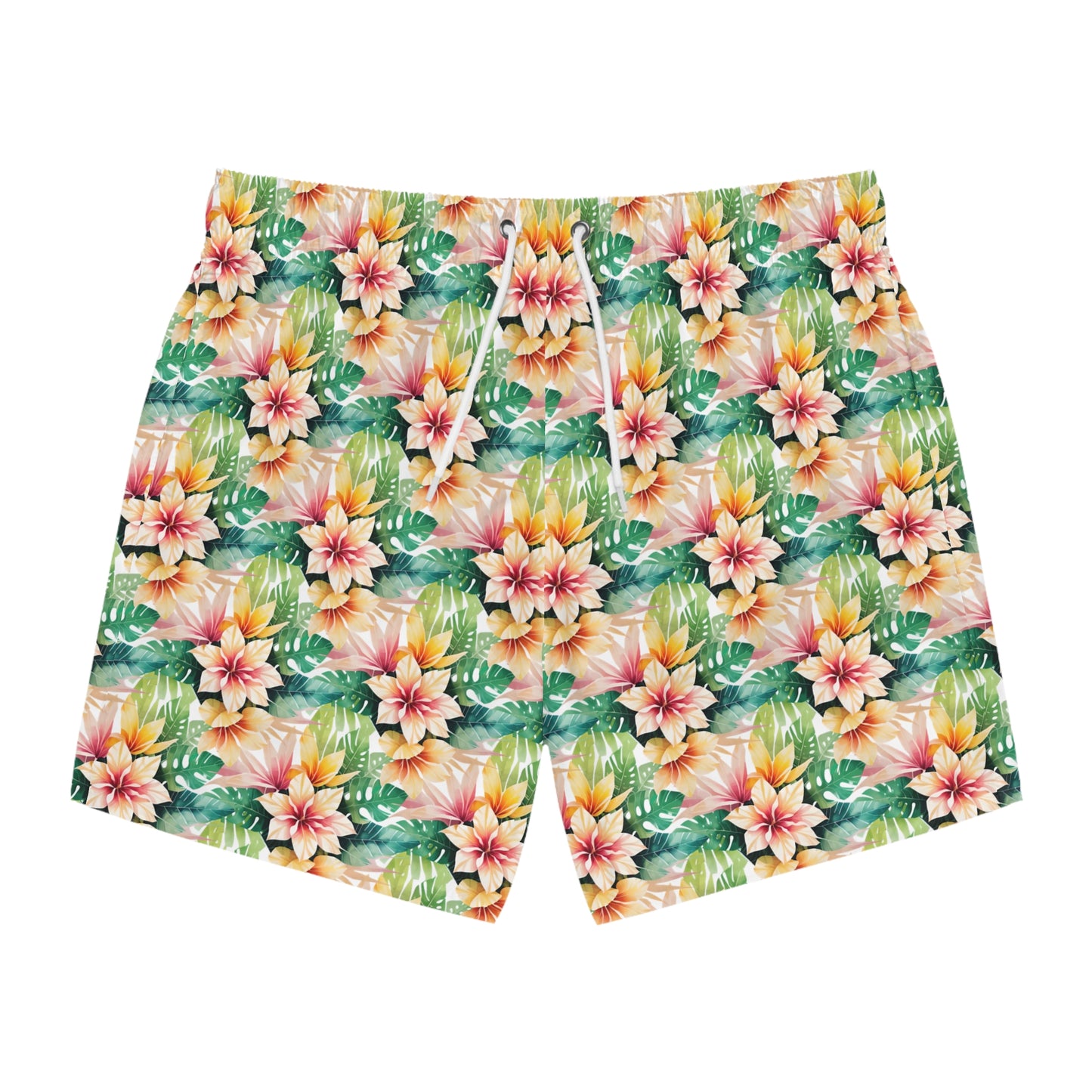 Tropical Hibiscus Swim Trunks