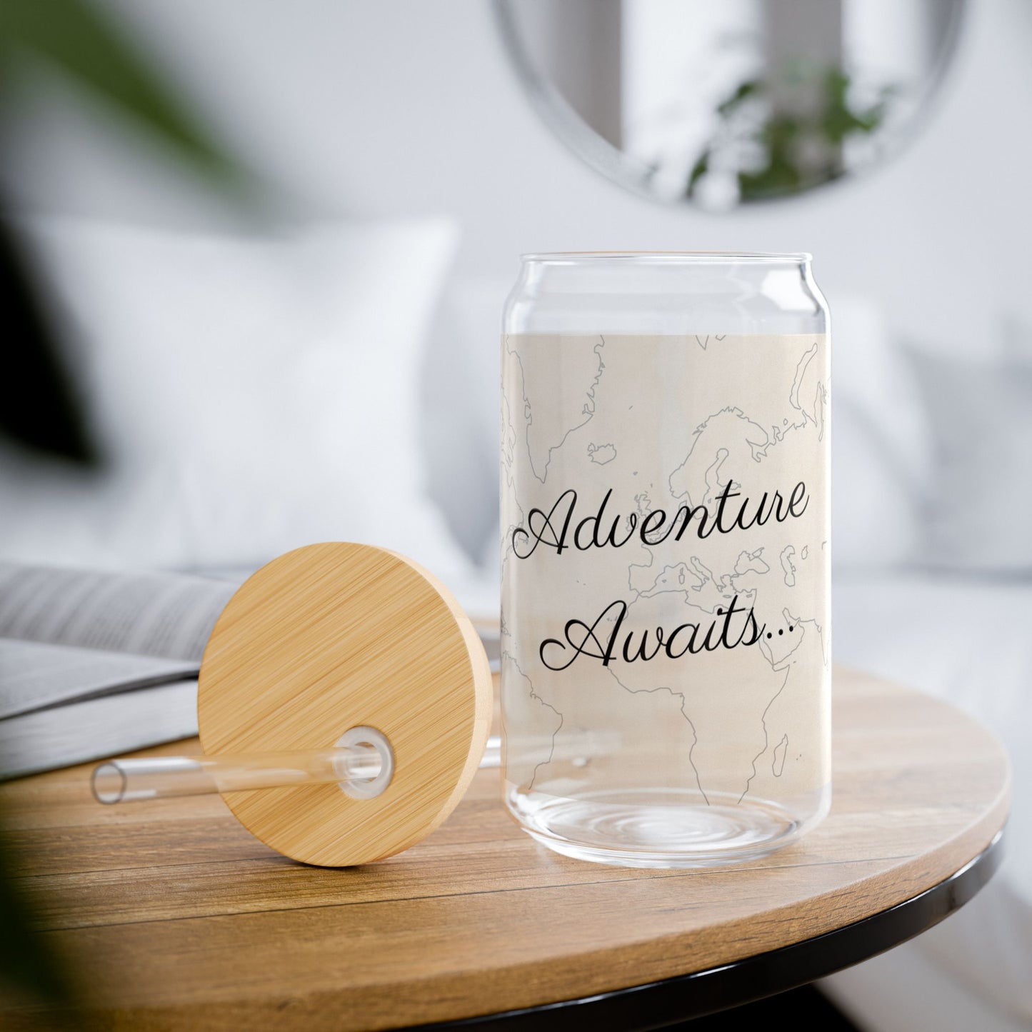 Customize World Map Escapade Sipper Glass