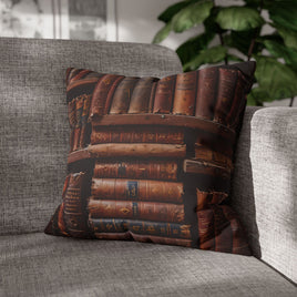 Rare Books on Book Shelf Pillow Cover