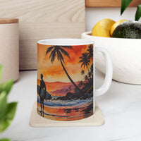 Sunset Surf Ceramic Mug