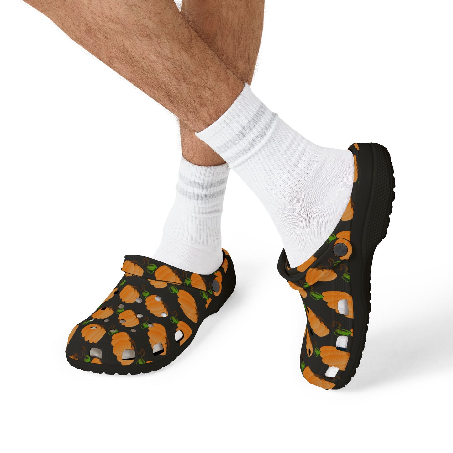 Halloween Pumpkin Pattern Clogs