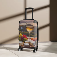 Wine & Cheese Suitcase Travel Luggage