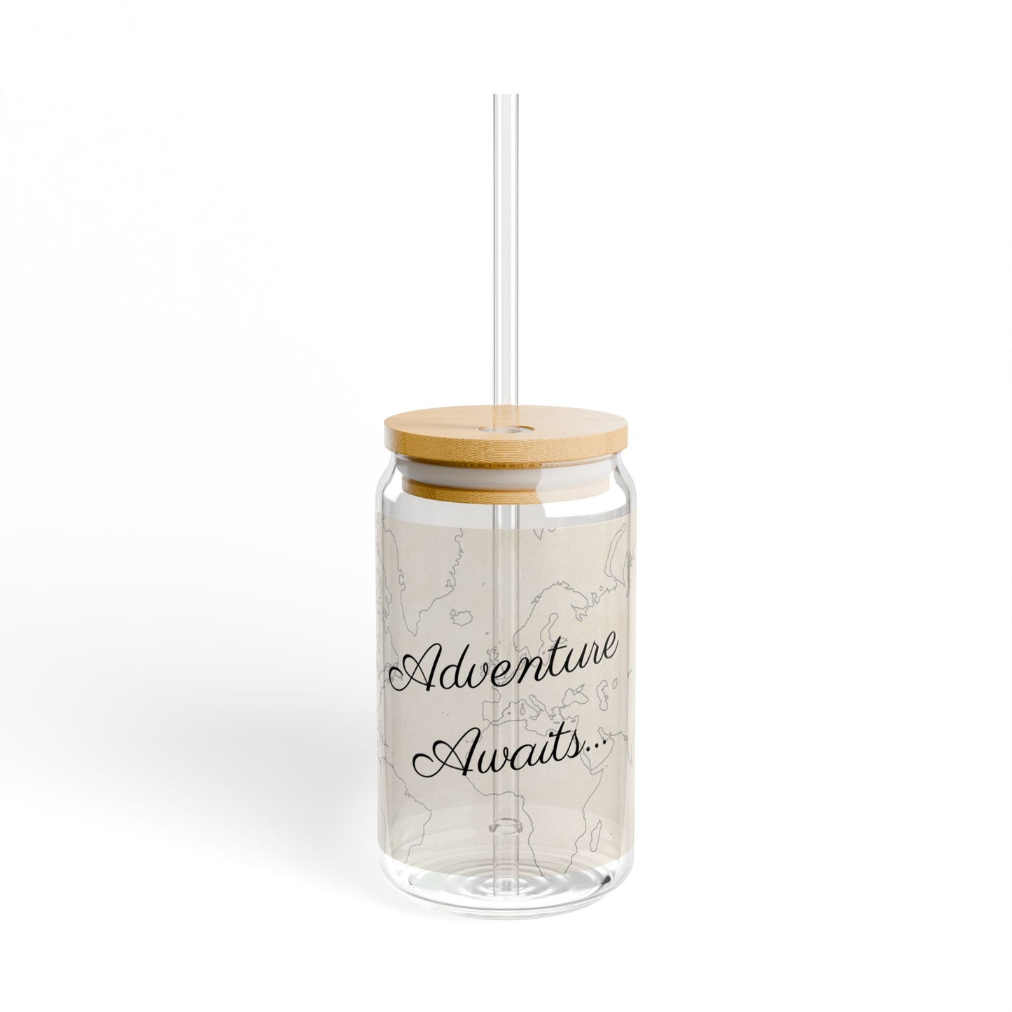 Customize World Map Escapade Sipper Glass