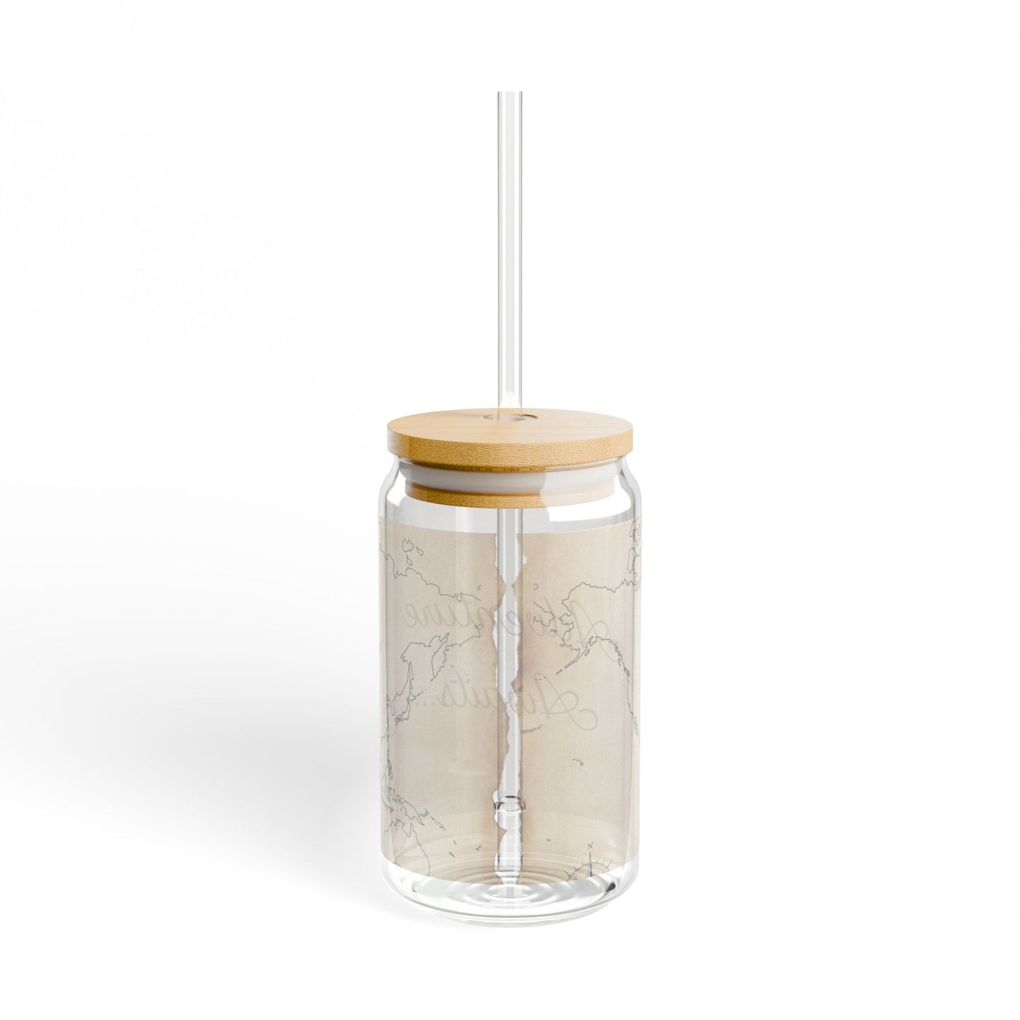 Customize World Map Escapade Sipper Glass