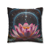 Lotus Waterdrop Decorative Pillowcase