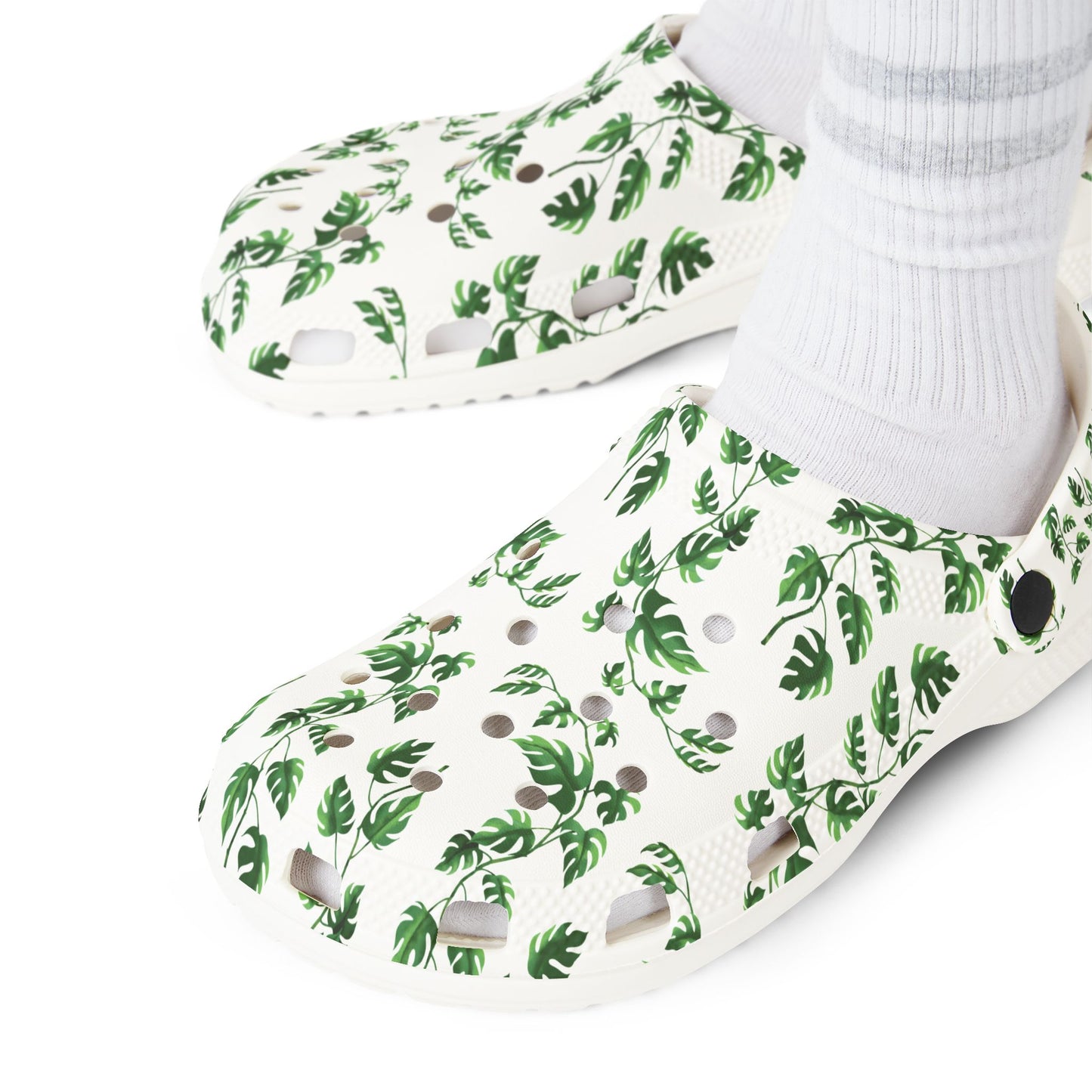 Leafy Green Garden Clogs