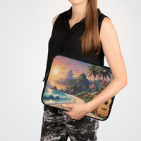 Tropical Beach Acoustics Laptop Sleeve