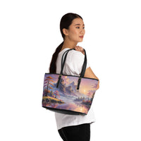 Sunset Mountain PU Leather Shoulder Bag