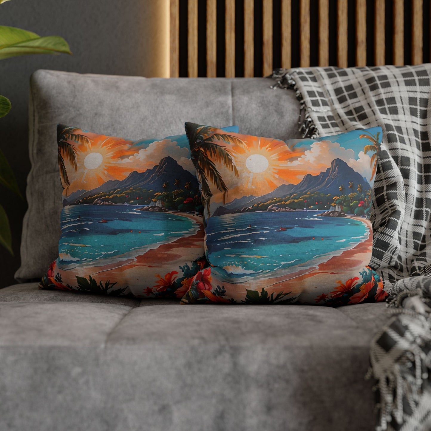 Summer Beach Vibes Pillow Cover