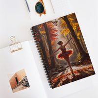 Autumn Ballerina Spiral Notebook Journal