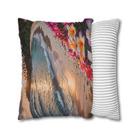 Plumeria Beach Sunset Pillowcase