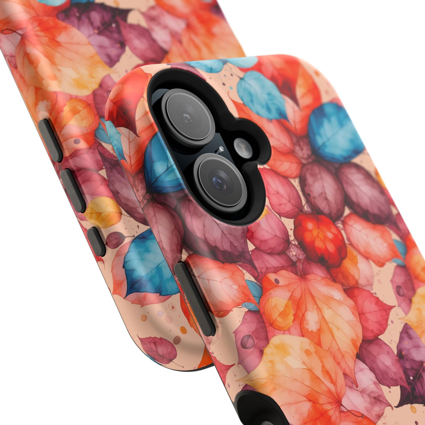 Watercolor Autumn Leaves Magnetic Phone Case