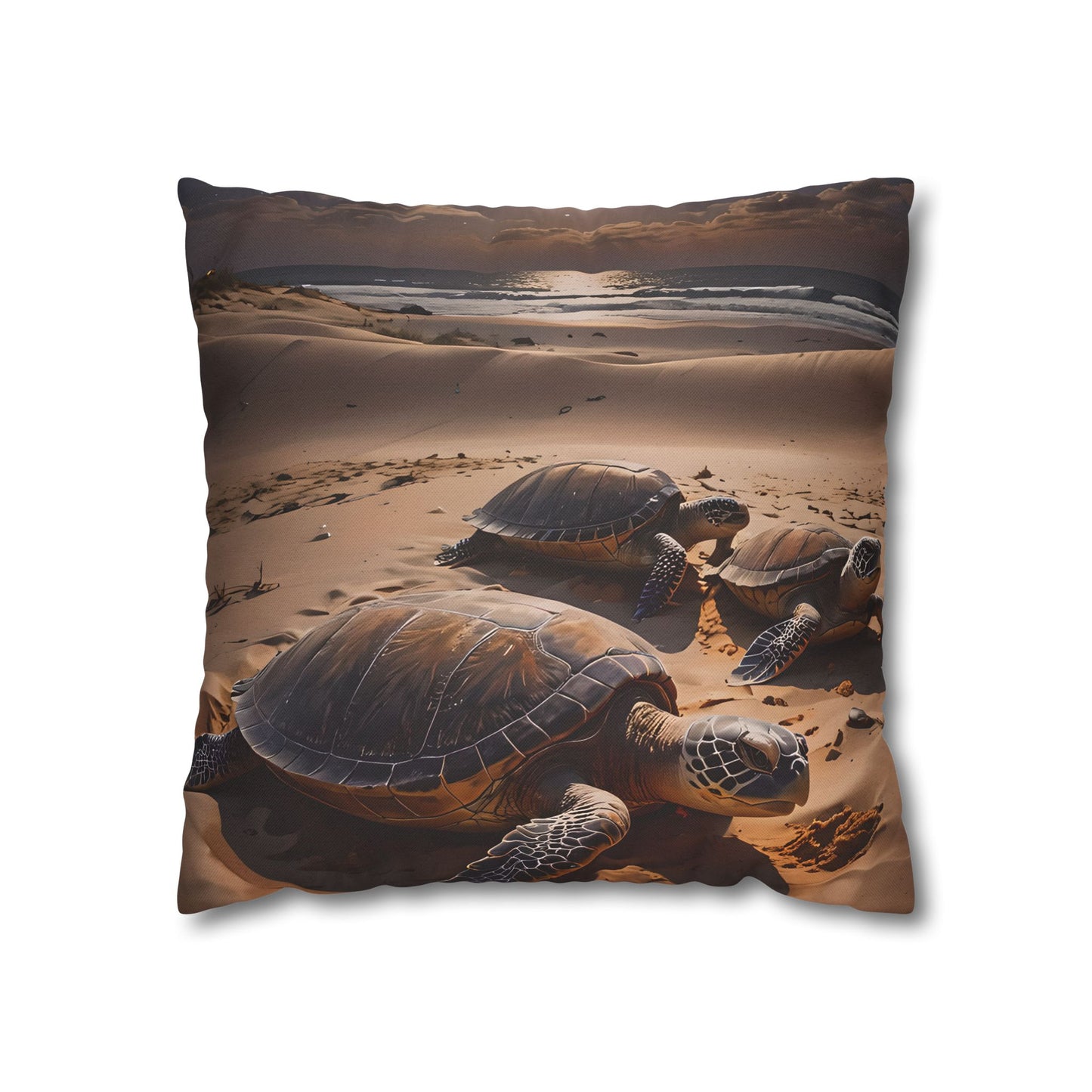 Sea Turtle on the Beach Pillowcase