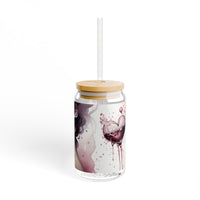 Artistic Portrait in Wine Sipper Glass