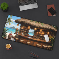 Tropical Island Beach Bar Desk Mat