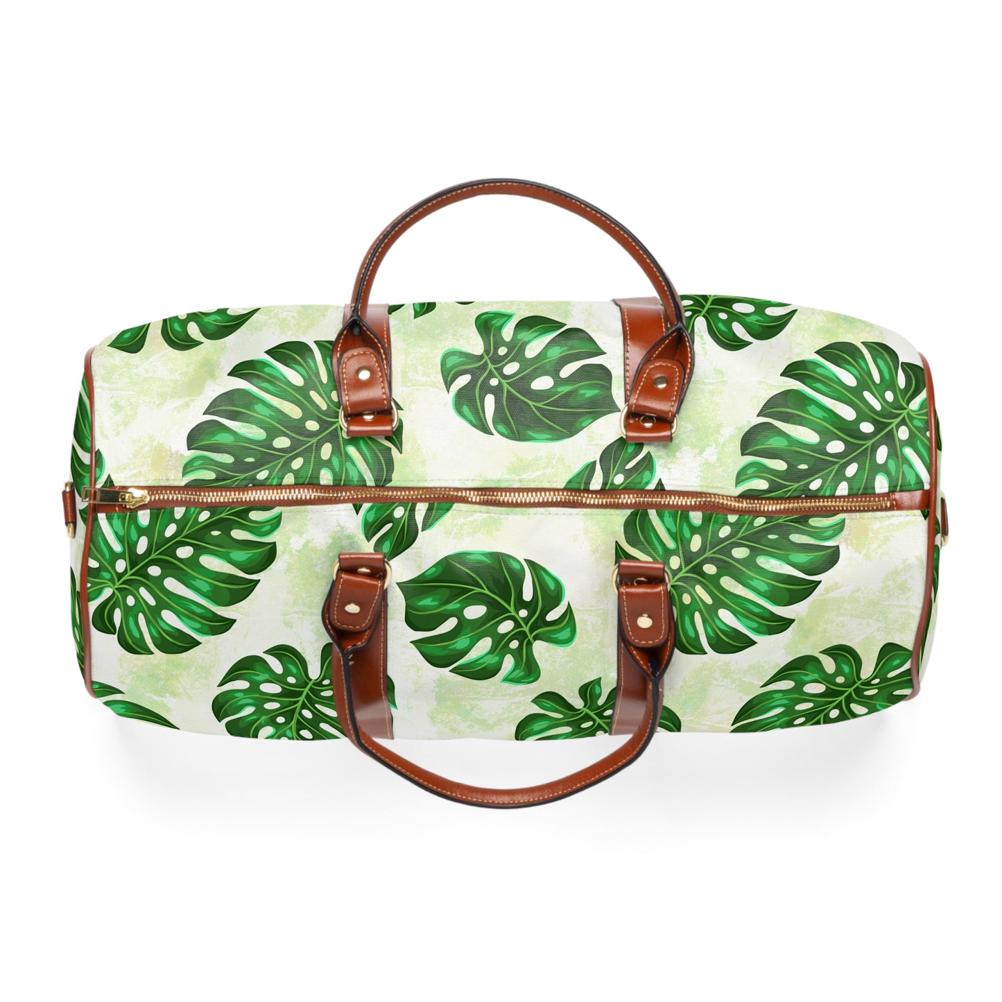 Tropical Monstera Waterproof Travel Bag