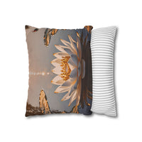 Lotus Waterlily Decorative Pillowcase