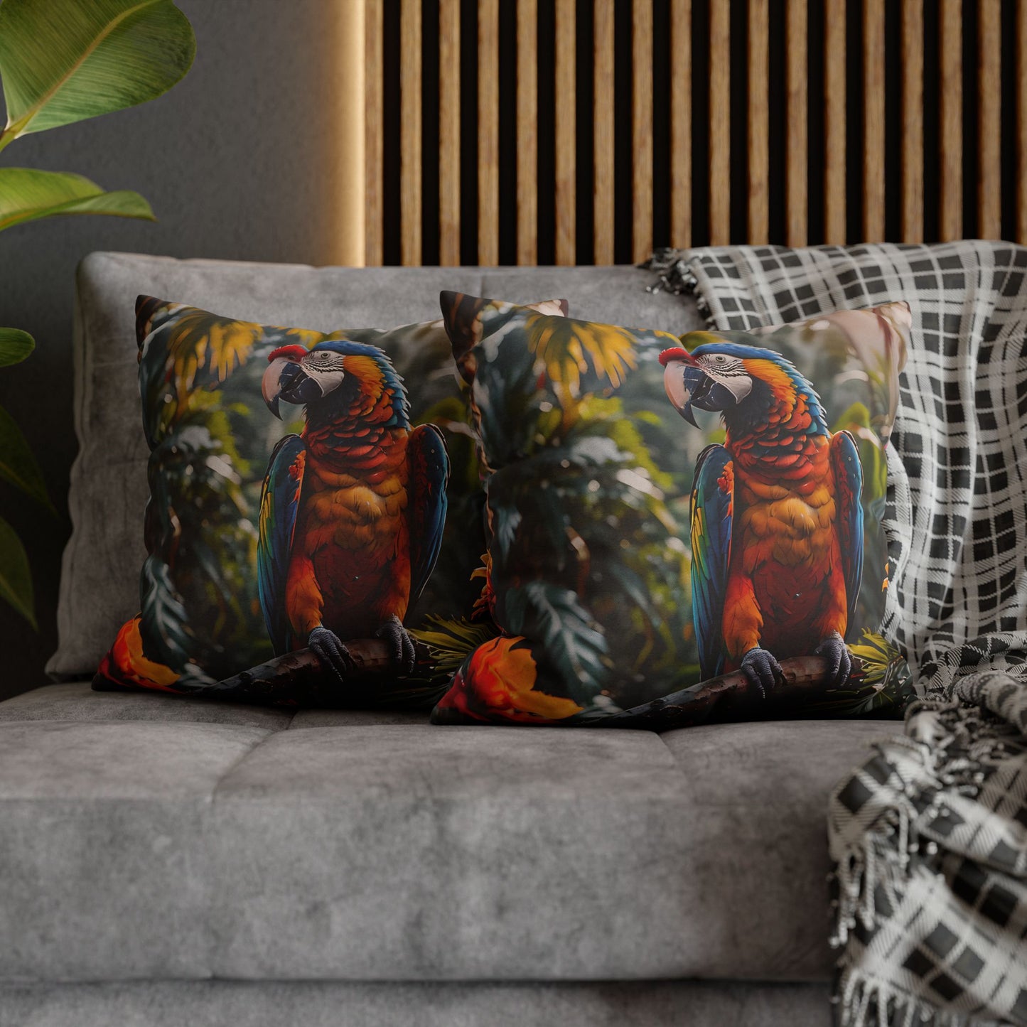 Tropical Macaw Decorative Pillowcase