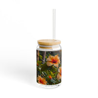 Wild Hibiscus Sipper Glass