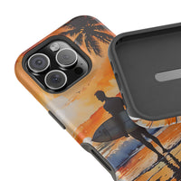Tropical Sunset Surf Magnetic Tough Phone Case