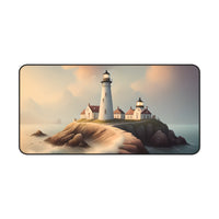 Serene Coastal Lighthouse Desk Mat