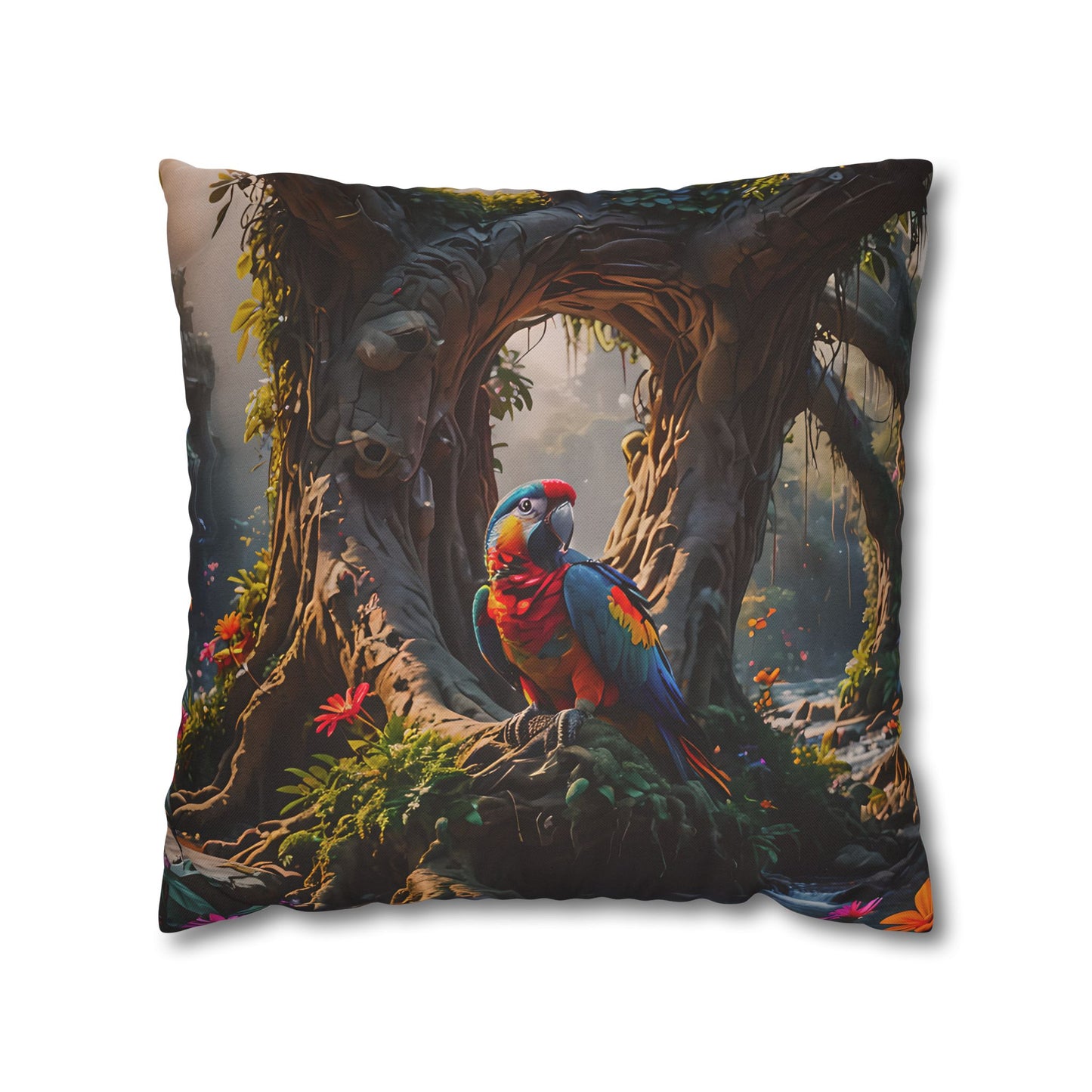 Tropical Paradise Parrot Pillowcase