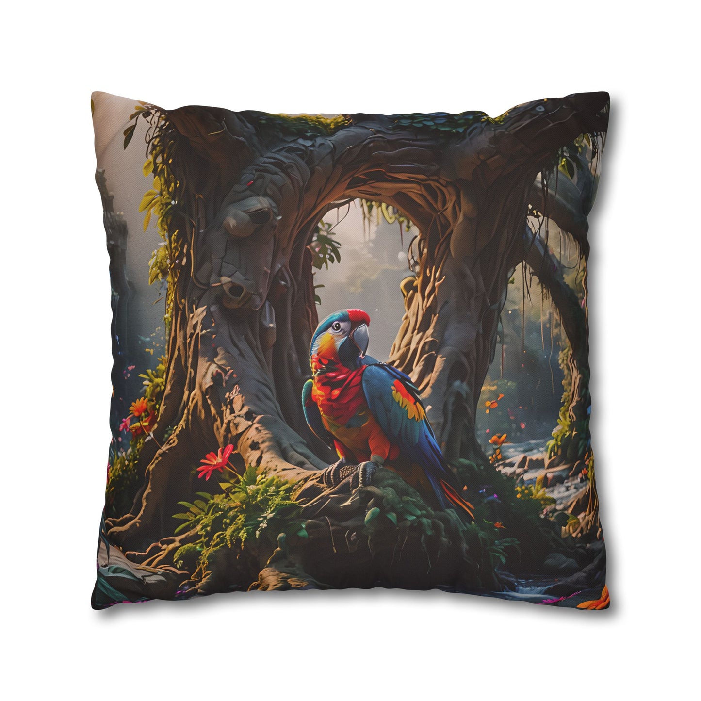 Tropical Paradise Parrot Pillowcase