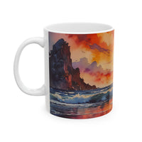 Sunset Surf Ceramic Mug
